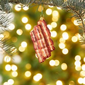 Sur La Table Bacon Glass Ornament